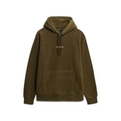 Polarowa bluza z kapturem z mikro logo Superdry. Zielone bluzy z kapturem męskie Superdry., l, z polaru. Za 358.95 zł.