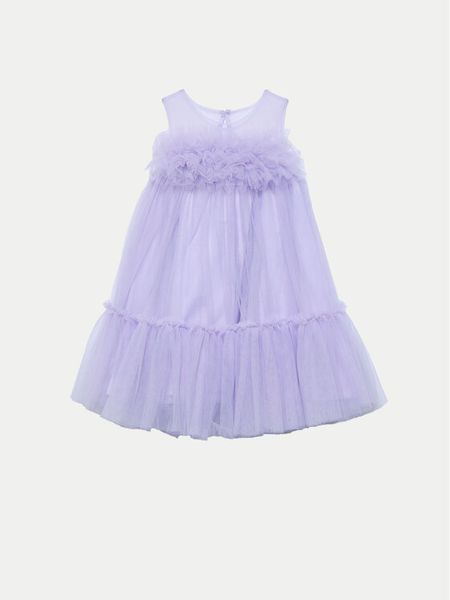 Abel & Lula Sukienka elegancka 5051 Fioletowy Regular Fit. Fioletowe sukienki dziewczęce Abel & Lula, bez wzorów, z syntetyku, bez ramiączek. Za 219.99 zł.