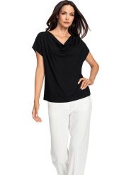 Heine Koszulka w kolorze czarnym rozmiar: 38. Czarne bluzki damskie Heine, bez wzorów, bez kołnierzyka. Za 41.59 zł.
