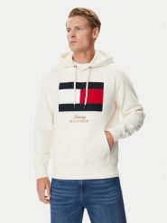 Tommy Hilfiger Bluza Gifting Flag MW0MW45189 Kremowy Regular Fit. Białe bluzy bez kaptura męskie Tommy Hilfiger, m. Za 569.99 zł.
