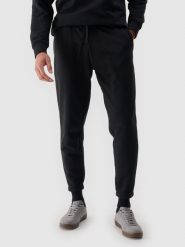 4F Spodnie dresowe joggery męskie - czarne S. Czarne spodnie dresowe męskie 4f, bez wzorów, z bawełny. Za 149.99 zł.