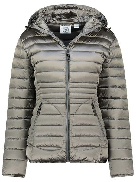 Geographical Norway Kurtka pikowana "Breezi" w kolorze jasnoszarym rozmiar: XXL. Szare kurtki damskie Geographical Norway, xxl, bez wzorów, bez kaptura. Za 209.33 zł.