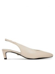 Gino Rossi Czółenka LILY-118324 Écru. Czółenka damskie Gino Rossi, bez wzorów, ze skóry, bez obcasa. Za 299.99 zł.