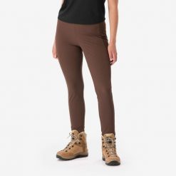 Legginsy trekkingowe damskie Simond MT500. Brązowe legginsy damskie SIMOND, m, bez wzorów, z elastanu. Za 159.99 zł.