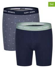 Happy Shorts Bokserki (2 pary) w kolorze granatowym rozmiar: XXL. Niebieskie bokserki męskie Happy Shorts, bez wzorów. Za 38.45 zł.