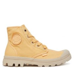 Trapery Palladium. Żółte trapery damskie Palladium, bez obcasa. Za 269.99 zł.