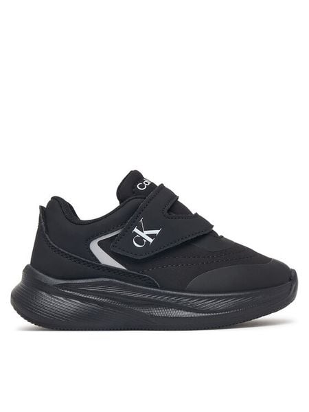 Calvin Klein Sneakersy Low Cut Velcro Sneaker V1X9-83478-1861 M Czarny. Czarne buty sportowe chłopięce CALVIN KLEIN, bez wzorów, z materiału, bez zapięcia. Za 339.99 zł.