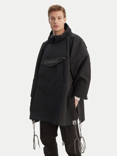Napapijri Kurtka przeciwdeszczowa A-Raincape L NP0A4H4D9411 Czarny Oversize. Czarne kurtki damskie Napapijri, l, bez wzorów, z syntetyku, bez kaptura. Za 489.99 zł.