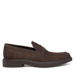 Mokasyny Geox. Brązowe mokasyny męskie Geox. Za 449.99 zł.