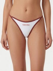 Calvin Klein Underwear Stringi LV00QF8892 Biały. Białe stringi damskie Calvin Klein Underwear, s, bez wzorów, z bawełny. Za 99.99 zł.