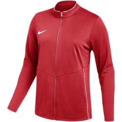 Bluza damska Nike Dri-Fit Park 26. Czerwone bluzy bez kaptura damskie Nike, z materiału. Za 121.99 zł.