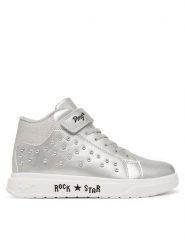 Primigi Sneakersy 2464800 Srebrny. Szare buty sportowe dziewczęce Primigi, bez wzorów, ze skóry, bez zapięcia. Za 219.99 zł.