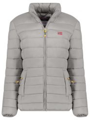 Geographical Norway Kurtka pikowana "Atikolor" w kolorze jasnoszarym rozmiar: S. Szare kurtki damskie Geographical Norway, s, bez wzorów, bez kaptura. Za 153.71 zł.