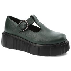 Zielone Półbuty Armodo Stylowe Obuwie Damskie Na Solidnej Podeszwie. Zielone półbuty damskie Armodo, bez wzorów, ze skóry, eleganckie, bez obcasa. Za 319.00 zł.
