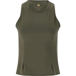 Damski tank top Athlecia Delrey. Białe topy sportowe damskie Athlecia, uniwersalny, bez wzorów, z elastanu, bez ramiączek. Za 124.50 zł.