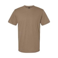 Koszulka Unisex Dla Dorosłych Softstyle Midweight. Brązowe bluzki damskie Gildan, l, bez wzorów, sportowe, bez kołnierzyka, bez ramiączek. Za 33.99 zł.