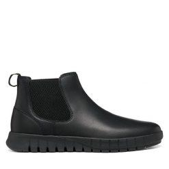 Sztyblety Geox. Czarne sztyblety męskie Geox, bez zapięcia. Za 499.99 zł.
