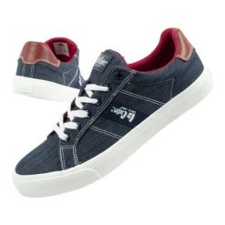 Buty Lee Cooper LCW-25-02-3253M trampki męskie niebieskie. Niebieskie trampki i tenisówki męskie bez wzorów, z gumy, bez zapięcia. W wyprzedaży za 190.73 zł.