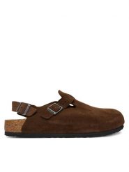 Birkenstock Sandały Tokio 1032024 Brązowy. Brązowe sandały męskie Birkenstock, ze skóry, bez zapięcia. Za 709.99 zł.