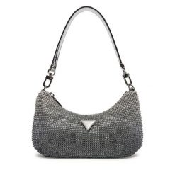Torebka Guess. Szare torebki klasyczne damskie Guess, z aplikacjami, bez dodatków. Za 399.99 zł.