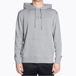 Bluza męska GAP French Terry Mini. Szare bluzy bez kaptura męskie GAP, m. Za 139.99 zł.