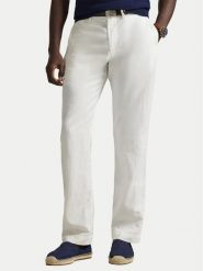 Polo Ralph Lauren Spodnie materiałowe 710A13235004 Biały Classic Fit. Białe spodnie materiałowe męskie Polo Ralph Lauren, bez wzorów, z bawełny. Za 859.99 zł.