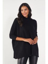 Milan Kiss Sweter w kolorze czarnym rozmiar: XL. Czarne golfy damskie Milan Kiss, xl, bez wzorów, bez ramiączek. Za 109.78 zł.