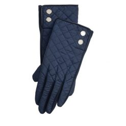 Rękawiczki LAUREN RALPH LAUREN. Niebieskie rękawiczki damskie Lauren Ralph Lauren, bez wzorów, z dzianiny. Za 419.99 zł.