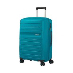 American Tourister Sunside 51G-51-002 (morski). Zielone walizki AMERICAN TOURISTER, bez wzorów. Za 379.00 zł.