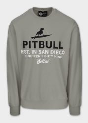 Bluza męska Pitbull SURFING DOG. Zielone bluzy bez kaptura męskie PITBULL, m, z bawełny. Za 139.99 zł.