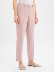 More & More Spodnie - Hedy Kobiety różowy wypukły wzór tkaniny, 34. Czerwone spodnie materiałowe damskie MORE & MORE, bez wzorów, z syntetyku, biznesowe. Za 379.95 zł.