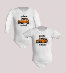 Maluch — body (Rozmiar: 12M; Długość rękawa: długi; Kolor nadruku: czerwony; Rodzaj nadruku: Maluch). Czerwone body niemowlęce nikiniki, bez wzorów, z bawełny, bez ramiączek. Za 59.00 zł.