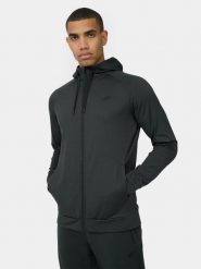 4F Bluza treningowa rozpinana z kapturem męska L. Szare bluzy z kapturem męskie 4f, l, z dzianiny. Za 179.99 zł.