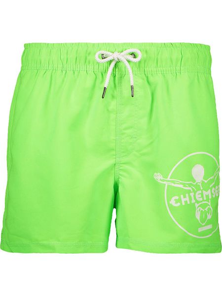 Chiemsee Szorty kąpielowe "Morro Bay" w kolorze jaskrawozielonym rozmiar: XL. Zielone szorty sportowe męskie Chiemsee, xl, z materiału, outdoorowe. Za 94.95 zł.