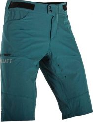 Spodenki rowerowe (+spodenki kolarskie z pampersem w zestawie) LEATT Shorts MTB. Niebieskie szorty męskie LEATT, bez wzorów, z tkaniny. Za 419.99 zł.