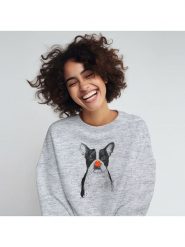 WOOOP Bluza "I´m not your clown" w kolorze szarym rozmiar: XXL. Szare bluzy bez kaptura damskie Wooop, m, z bawełny. Za 100.99 zł.