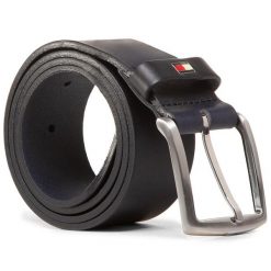 Pasek Męski Tommy Hilfiger. Niebieskie paski męskie Tommy Hilfiger, bez wzorów. Za 169.99 zł.
