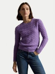Polo Ralph Lauren Sweter 211971865502 Fioletowy Slim Fit. Fioletowe swetry klasyczne damskie Polo Ralph Lauren, s, z wełny, bez kołnierzyka. Za 1,199.00 zł.