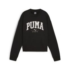 Damska bluza z okrągłym dekoltem PUMA SQUAD o pełnej długości PUMA Black. Czarne bluzy bez kaptura damskie Puma, m, z dzianiny. Za 166.99 zł.