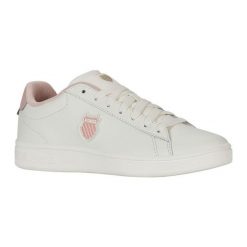 Buty K-Swiss Court Shield Ii 94412-165-M białe. Białe buty sportowe na co dzień damskie bez wzorów, z gumy. Za 291.78 zł.