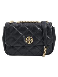 Tory Burch Skórzana torebka w kolorze czarnym - 24 x 17 x 8 cm rozmiar: onesize. Czarne torebki klasyczne damskie Tory Burch, bez wzorów, z materiału, pikowane, bez dodatków. Za 1,906.35 zł.