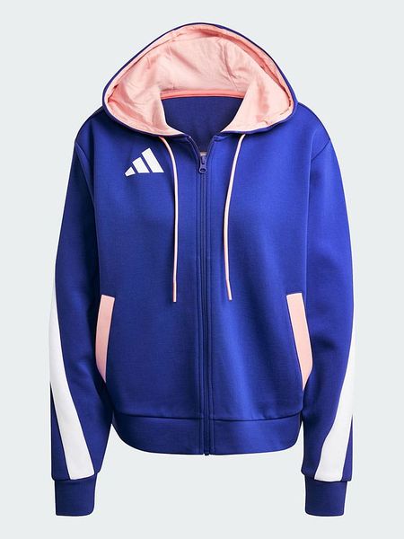 Adidas Bluza "Team France" w kolorze granatowym rozmiar: S. Niebieskie bluzy z kapturem damskie Adidas, s. Za 152.83 zł.