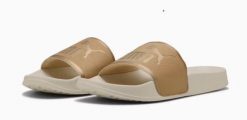 KLAPKI damskie PUMA LEADCAT 2.0 AQUA METALLICS 401707-02 metaliczne 42. Brązowe klapki damskie Puma, bez wzorów, z materiału, bez obcasa. Za 119.00 zł.