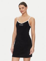 Guess Sukienka codzienna E5GK15 KCQV1 Czarny Bodycon Fit. Czarne sukienki damskie Guess, na co dzień, s, z aplikacjami, z bawełny, bez kołnierzyka, bez ramiączek, bodycon. Za 129.99 zł.