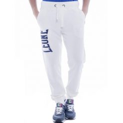 Spodnie męskie Leone 1947 Apparel. Białe spodnie sportowe męskie LEONE 1947 APPAREL, z bawełny. Za 126.26 zł.