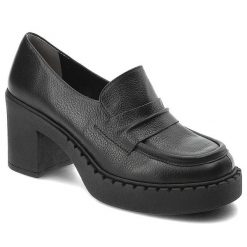 Czarne Półbuty Armodo Modne Buty Damskie. Czarne półbuty damskie Armodo, bez wzorów, z nubiku, eleganckie, bez obcasa, na obcasie. Za 399.00 zł.
