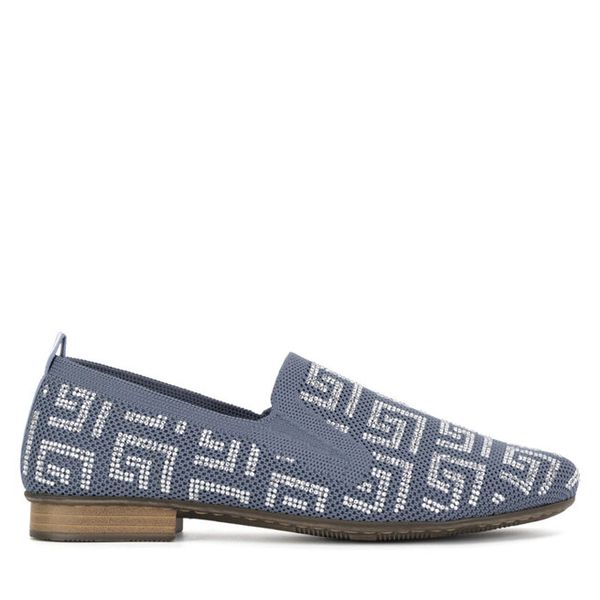 Lordsy Rieker. Niebieskie mokasyny damskie Rieker. Za 205.99 zł.