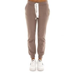 Wąż zimowy Leone 1947 Chic Tones Damen z Bündchen. Brązowe spodnie dresowe damskie LEONE 1947 APPAREL, na zimę, bez wzorów. W wyprzedaży za 132.85 zł.