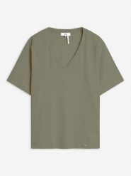 Cinque Koszulka ''Citany'' w kolorze khaki rozmiar: XS. Brązowe bluzki damskie Cinque, xs, bez wzorów, bez kołnierzyka. Za 104.95 zł.
