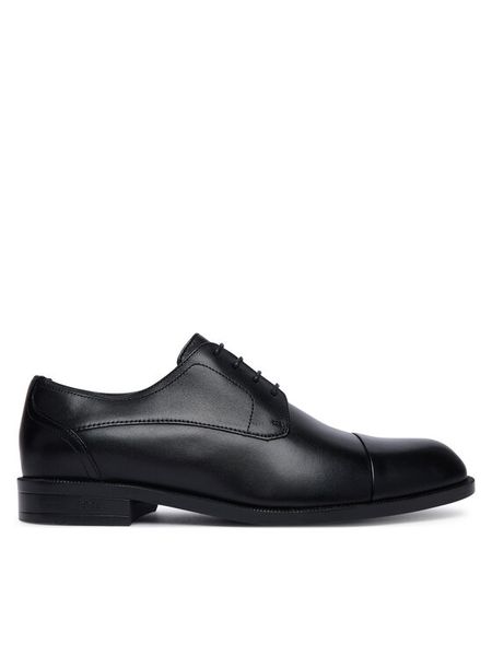 BOSS Półbuty Tayil 50568800 Czarny. Czarne buty wizytowe męskie Boss, ze skóry, bez zapięcia. Za 894.99 zł.